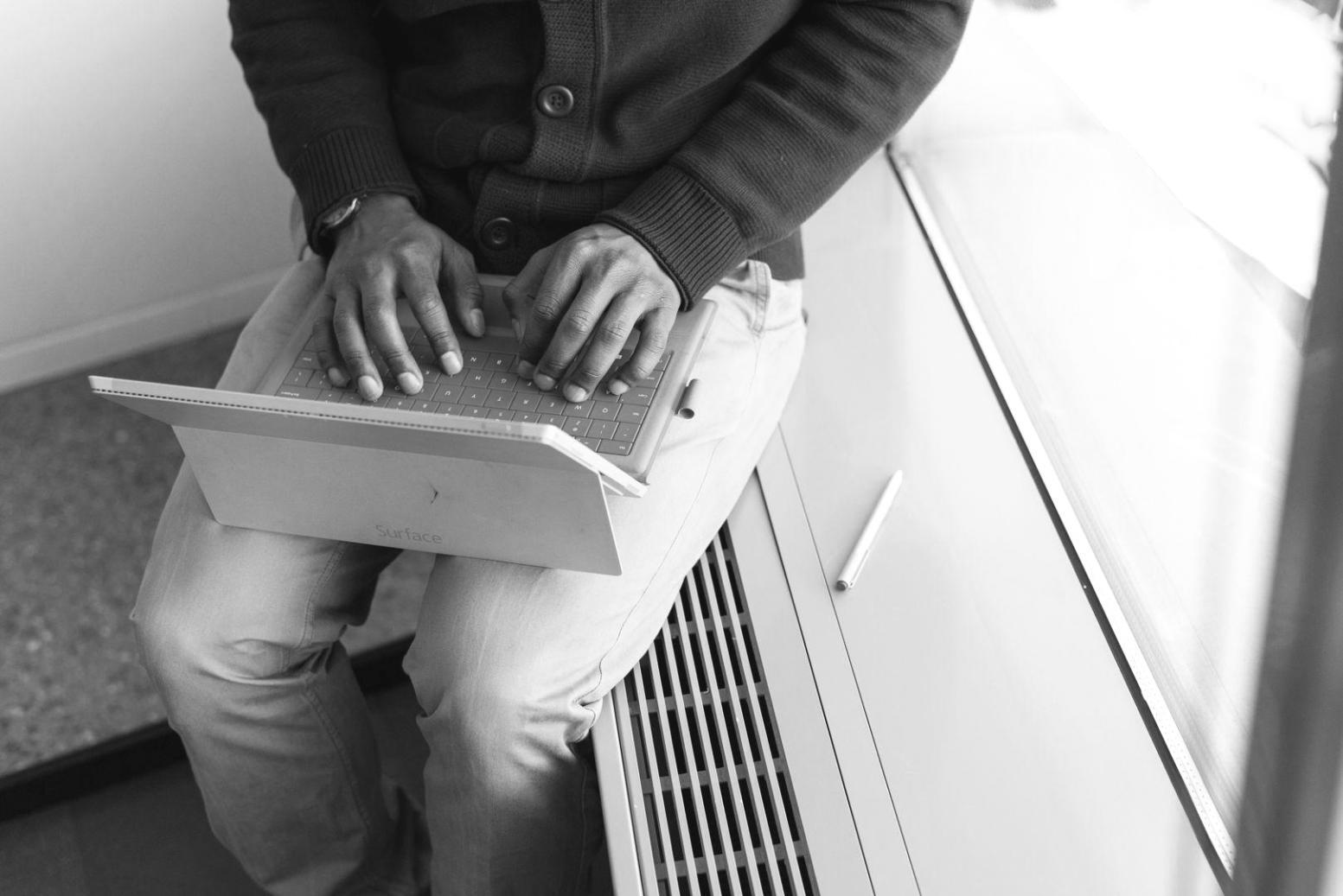 Financial planning workspace with expense tracking materials